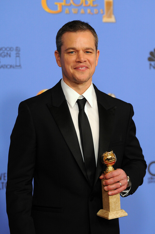 DOBBEL SEIER?: Søndag 10. januar vant Matt Damon en Golden Globe for hovedrollen i «The Martian». Nå er han også nominert til Oscar for rolleprestasjonen. Foto: Zuma Press DOBBEL SEIER?: Søndag 10. januar vant Matt Damon en Golden Globe for hovedrollen i «The Martian». Nå er han også nominert til Oscar for rolleprestasjonen. Foto: Zuma Press